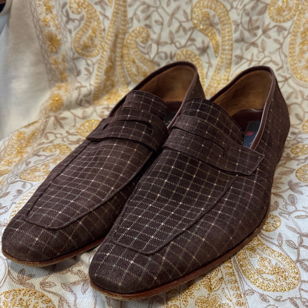 Mezlan Brown Patterned Men's Loafers